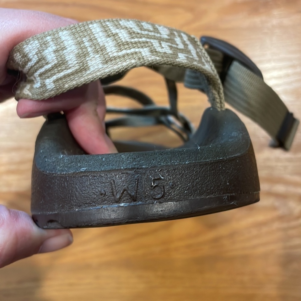 Chaco Neutral Strappy Outdoor Sandals - Taupe & Black - Picture 3 of 6
